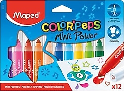 Maped Color Peps Mini Power 12'li Jumbo Keçeli Kalem Seti