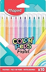 Maped Color Peps Pastel 10'lu Keçeli Kalem Seti