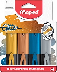 Maped Glitter 4lü Fosforlu Kalem Seti
