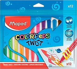 Maped Color 12 Renk Çevirmeli Mum Boya