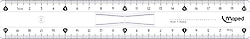 Maped 20 cm Çift Desimetre Plastik Cetvel