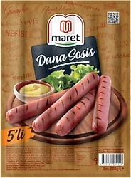 Maret 5'li 240 gr Dana Soyulmuş Sosis