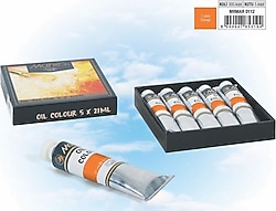 Maries 21 ml Orange 304 Orange 5'li Yağlı Boya Seti