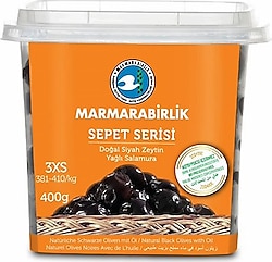 Marmarabirlik Lüks 400 gr 3xs Siyah Zeytin