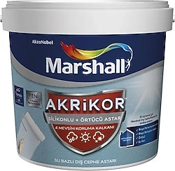 Marshall Akrikor 10 kg Silikonlu Örtücü Astar Boya