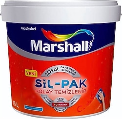 Marshall Sil-Pak Silikonlu 15 lt İç Cephe Boyası - Şampanya