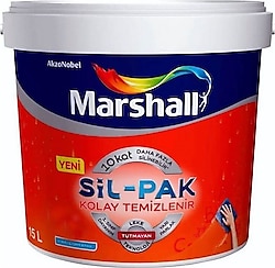 Marshall Sil-Pak Silikonlu 15 lt İç Cephe Boyası - Şifon