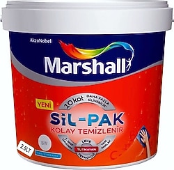 Marshall Sil-Pak Silikonlu 2.5 lt İç Cephe Boyası - Mentol Buğusu