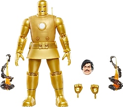 Marvel Legends Series Iron Man Model 01 Gold Retro Comics Aksiyon Figürü F8998-F9026