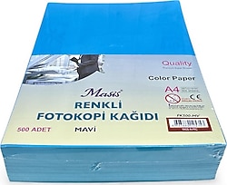 Masis A4 80 gr 500 Yaprak Mavi Renkli Fotokopi Kağıdı