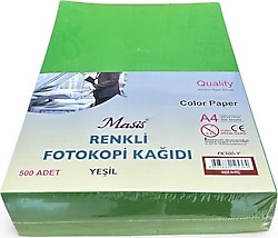 Masis A4 80 gr 500 Yaprak Yeşil Renkli Fotokopi Kağıdı