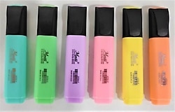 Masis Pastel 6 Renk Fosforlu Kalem