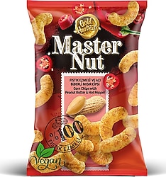Master Nut Fıstık Ezmeli Acı Biberli Mısır Cipsi 165 gr