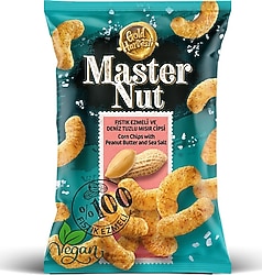 Master Nut Fıstık Ezmeli Deniz Tuzlu Mısır Cipsi 165 gr