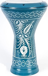 Masterwork Erzincan İşlemeli Mavi Çömlek Darbuka