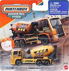 Matchbox İş Araçları Serisi Cement King HD JCY27-JBX69