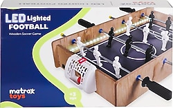 Matrax Oyuncak Ledli Ahşap Masa Maçı Oyunu 406