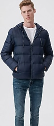 Mavi 0110267 Kapüşonlu Erkek Şişme Mont
