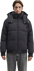 Mavi 0110553-88170 Kapüşonlu Oversize Antrasit Erkek Şişme Mont