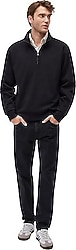 Mavi 0S10278-900 Yarım Fermuarlı Siyah Erkek Sweatshirt