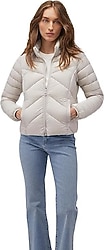Mavi 110698-27105 Dik Yaka Gri Kadın Şişme Mont