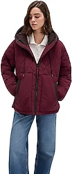 Mavi 1110499-90705 Kapüşonlu Bordo Kadın Kapitone Mont