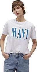 Mavi 1611990 Kısa Kollu Bisiklet Yaka Kadın Tişört