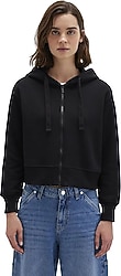 Mavi 1S10388 Kapüşonlu Tam Fermuarlı Crop Sweatshirt