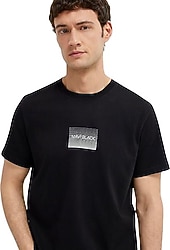 Mavi Black Baskılı 0613364 Kısa Kollu Bisiklet Yaka Erkek Tişört