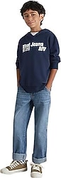 Mavi Jeans Baskılı 6S10141 Kapüşonlu Çocuk Sweatshirt
