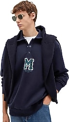 Mavi Logo 0S10494 Polo Yaka Erkek Sweatshirt