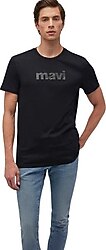 Mavi Logo Baskılı 065199 Kısa Kollu Bisiklet Yaka Erkek Tişört