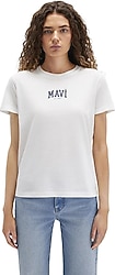 Mavi Logo Baskılı 1613412 Kısa Kollu Bisiklet Yaka Kadın Tişört