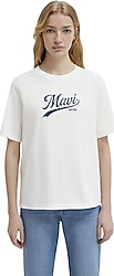 Mavi Logo Baskılı 1613565 Kısa Kollu Bisiklet Yaka Kadın Tişört