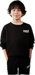Mavi Logo Baskılı 6S10034 Çocuk Sweatshirt