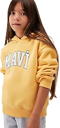 Mavi Logo Baskılı 7610035 Kapüşonlu Çocuk Sweatshirt