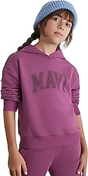 Mavi Logo Baskılı 7S10147 Kapüşonlu Çocuk Sweatshirt