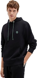Mavi Logo Nakışlı 065809-900 Kapüşonlu Siyah Erkek Sweatshirt