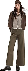 Mavi Paloma 1010114-91195 Haki Kadın Wide Leg Gabardin Pantolon