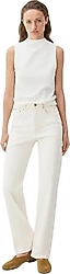 Mavi Sky Classic Denim 1010627-88689 Ekru Kadın Straight Mom Jean