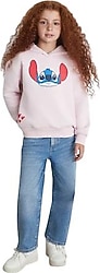 Mavi Stitch Baskılı 7S10165 Kapüşonlu Çocuk Sweatshirt