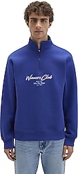 Mavi Winners Club Baskılı 0S10488 Yarım Fermuarlı Erkek Sweatshirt