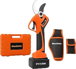 Max Extra MX8040 Çift Akülü 4 Ah Akülü Budama Makası
