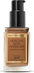 Max Factor Healthy Skin Harmony Miracle SPF 20 90 Toffee 30 ml Likit Fondöten