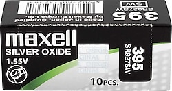 Maxell 395 SR927SW 1.55 V 10'lu Düğme Pil