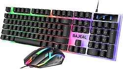 Maxgo Bajeal 3111 RGB Kablolu Oyuncu Klavye Mouse Seti