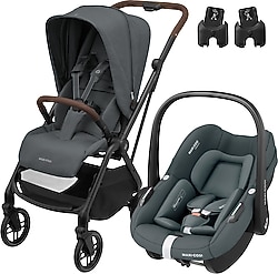 Maxi-Cosi Leona2-Pebble S Ultra Kompakt Graphite Travel Sistem Bebek Arabası