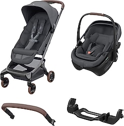 Maxi-Cosi Zero-G Led Işıklı Şarj Üniteli Graphite Travel Sistem Bebek Arabası