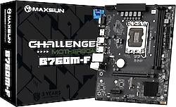 Maxsun Challenger B760M-F Intel LGA1700 DDR4 Micro ATX Anakart