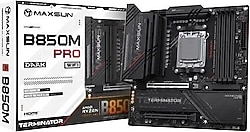 Maxsun Terminator B850M Pro Dark Wi-Fi AMD AM5 DDR5 Micro ATX Anakart